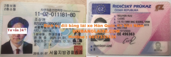 Đổi bằng lái xe Hàn Quốc sang bằng lái xe Việt Nam